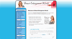Desktop Screenshot of breast-enlargement-world.com